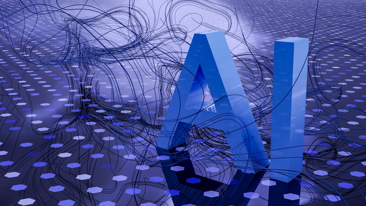 AI chat interface on screen