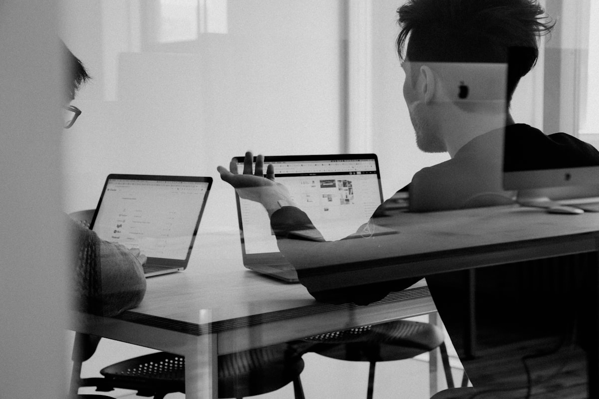 Startup planning on whiteboard