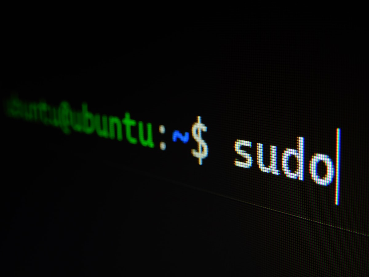 Terminal code on dark background